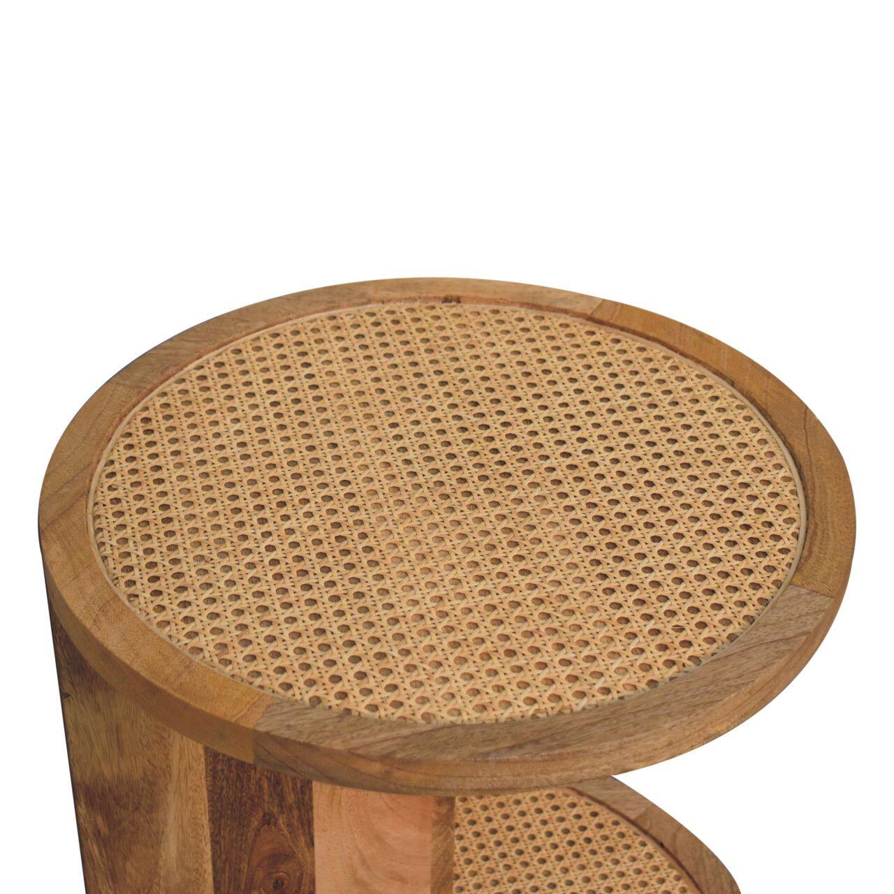 Alt View 3. Artisan Furniture - Close-knit Corner End Table - Brown.