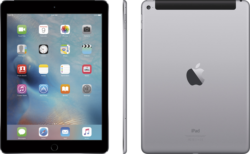 PC/タブレット タブレット Best Buy: Apple iPad Air 2 Wi-Fi + Cellular 64GB Space Gray MH2M2LL/A