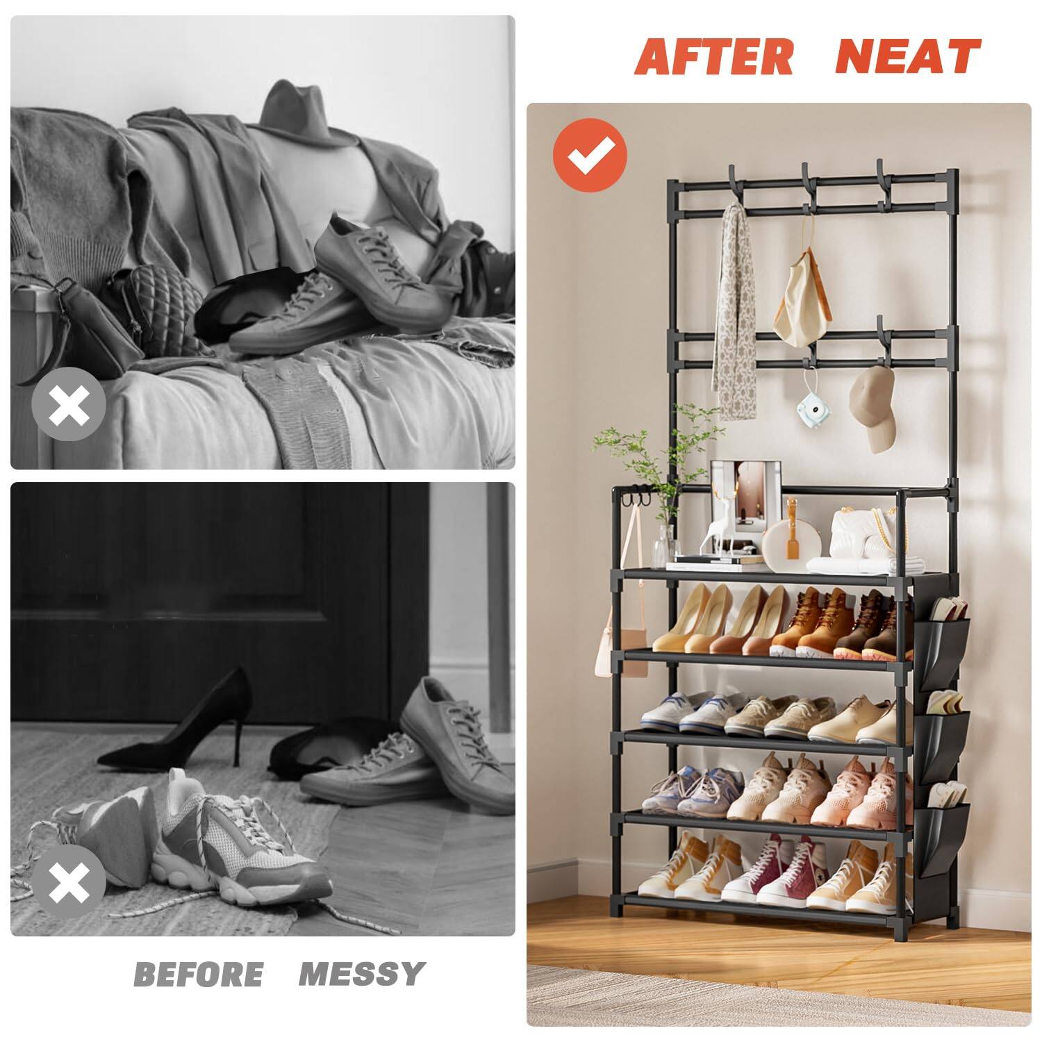 AFTER NEAT

BEFORE MESSY