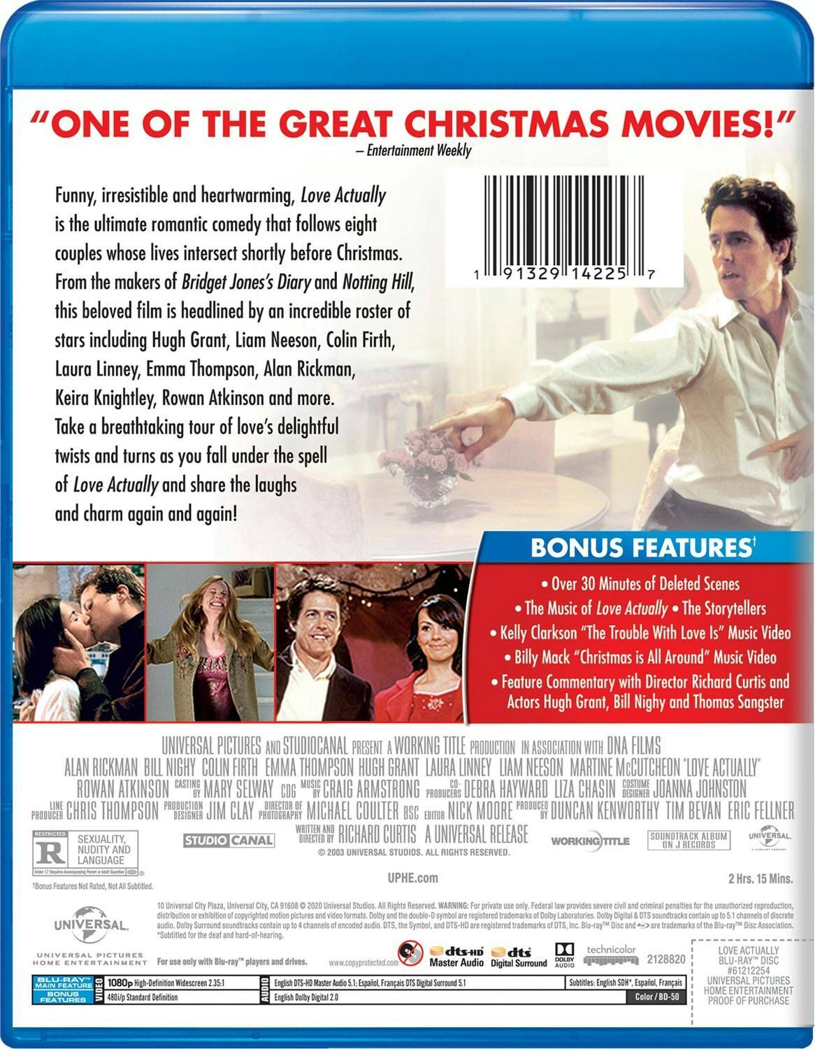 Back. Love Actually (Blu-ray New Box Art) [Blu-ray].