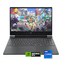 HP - Victus 15.6" 144Hz Full HD Gaming Laptop - Intel Core i7-13620H 2023 - 16GB Memory - NVIDIA GeForce RTX 5060 - 1TB SSD - Mica Silver - Front_Zoom