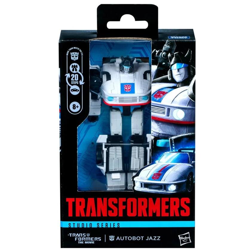 TRANSFORMERS  
STUDIO SERIES  
TRANSFORMERS | THE MOVIE  
AUTOBOT JAZZ  

20 STEPS  
8+