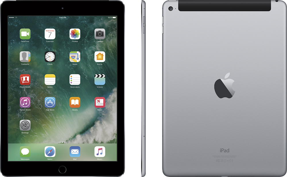 Best Buy: Apple iPad Air 2 Wi-Fi + Cellular 128GB Space Gray MH312LL/A