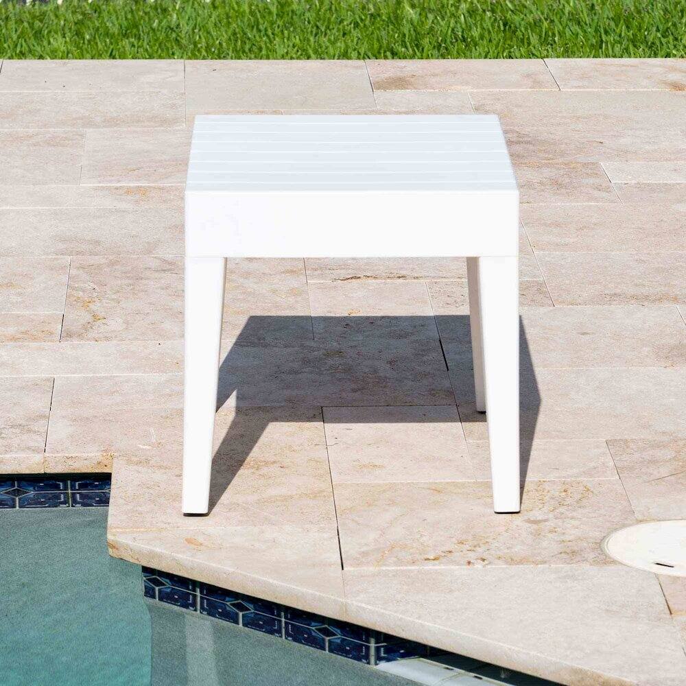 Left. Panama Jack Outdoor - Panama Jack Abaco End Table - White.