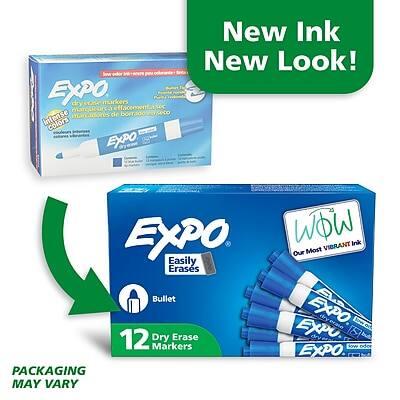 New Ink New Look!

EXPO Low Odor Dry Erase Markers
Easily Erases
Bullet
12 Dry Erase Markers
Our Most Vibrant Ink
PACKAGING MAY VARY