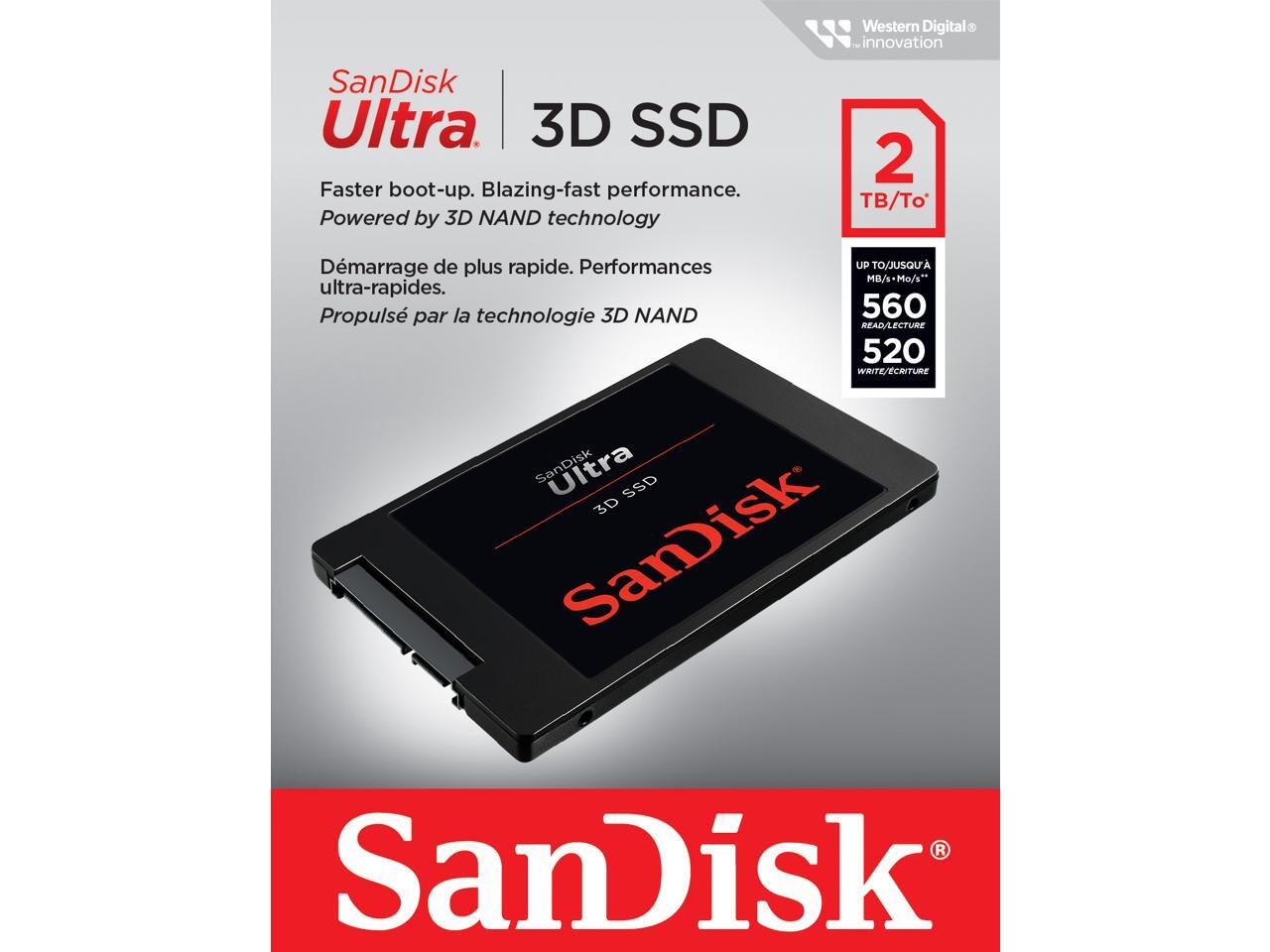 PCパーツ 新品未開封 SanDisk Ultra 3D SSD 500GB