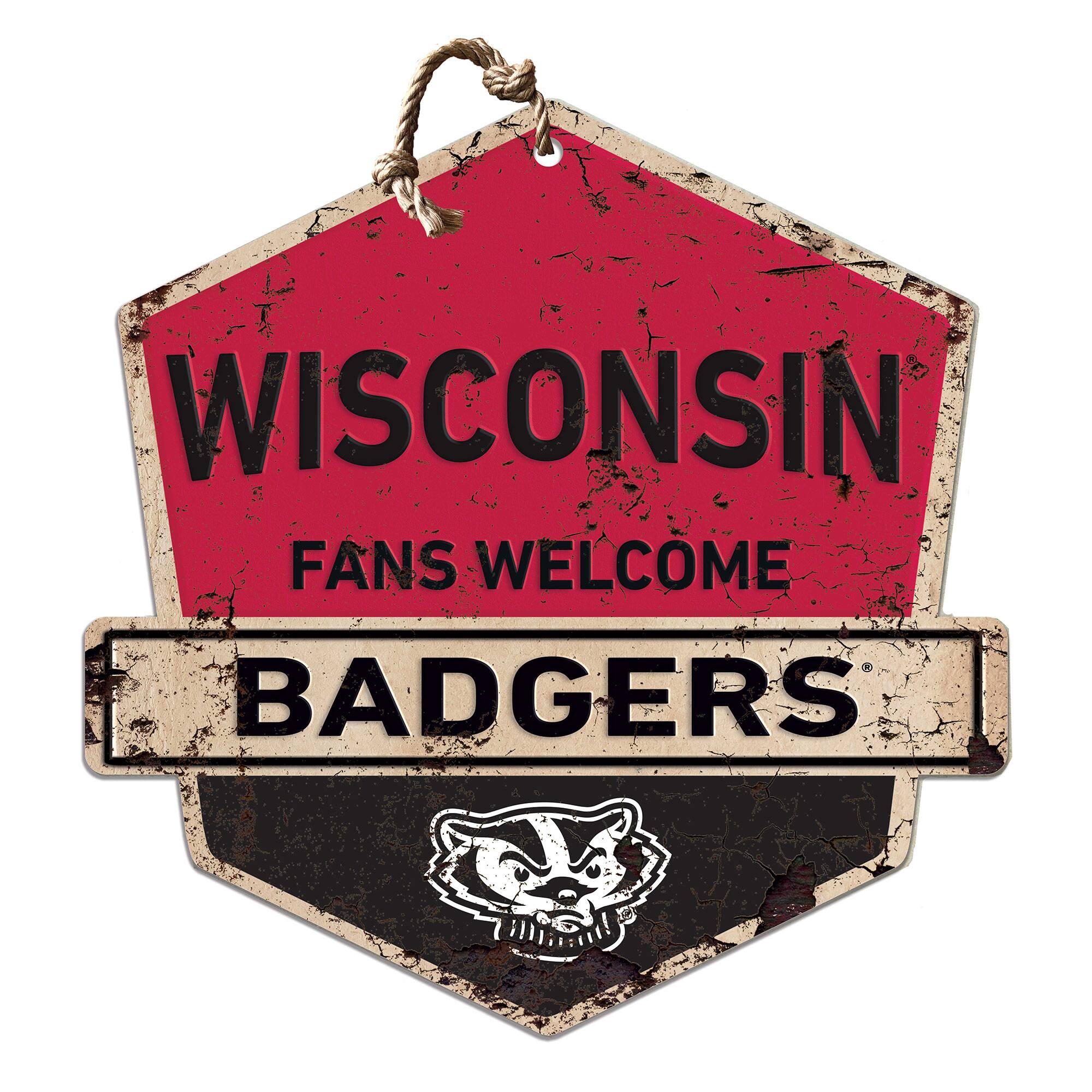 Wisconsin Badgers Fans Welcome Sign