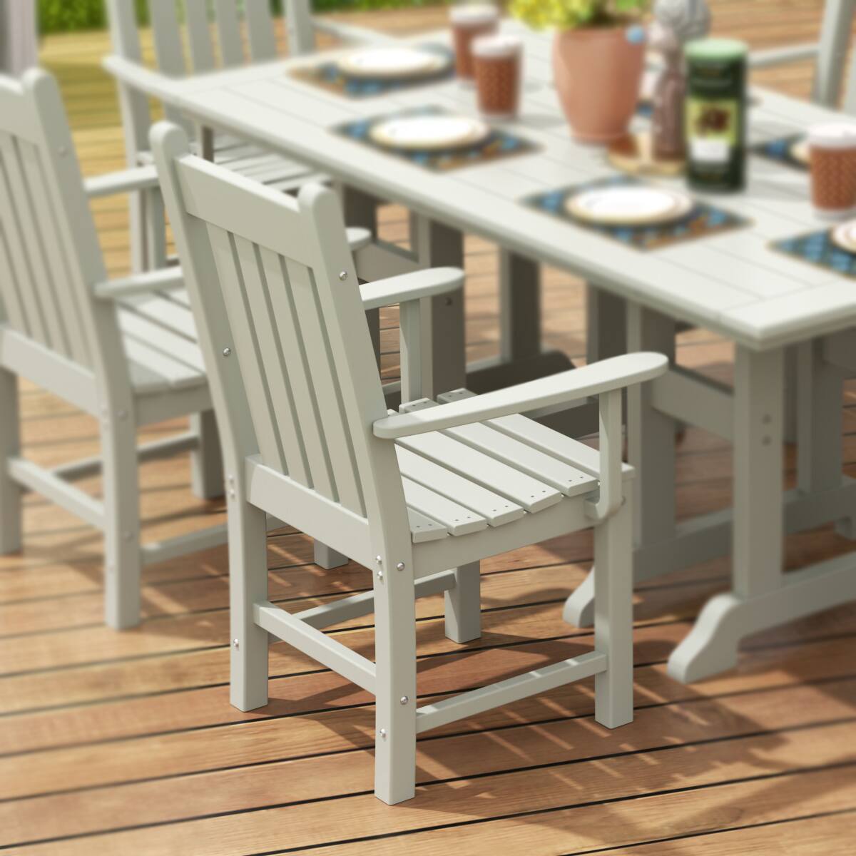 Angle. WestinTrends - WestinTrends Malibu Outdoor Patio Dining Armchair - Sand.