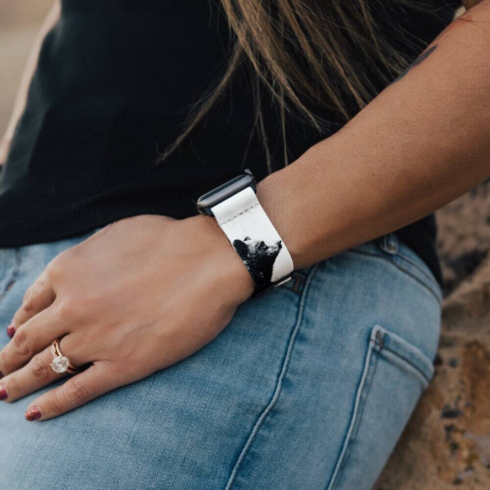 Alt View 3. ZOX - Look How Far You've Come NFC Smartwatch Band, 38/40/41mm - Black.