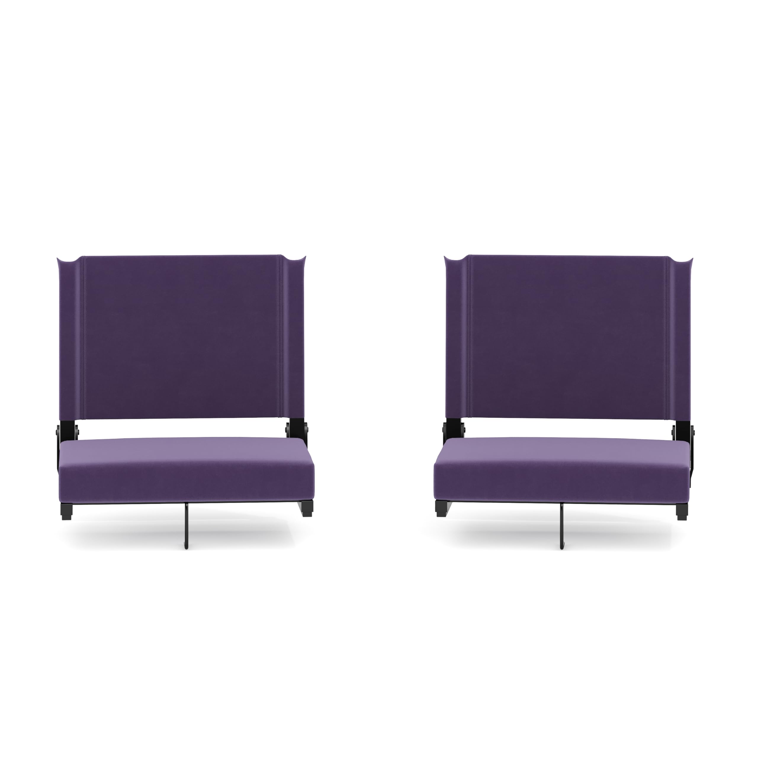 Dark Purple Set of 2 Ultra-Padded