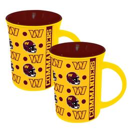 The Memory Company - Washington Commanders Two-Pack 15oz. Line Up Ceramic Mugs - Multicolor