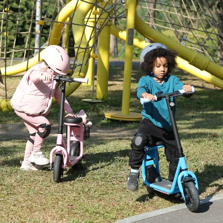 Alt View 17. HiBoy - Hiboy U2 Lite Electric Scooter for Kids, Up to 9 Mph, Neon Lights, 5 Mile Range, Electric Scooter with Seat - Blue.