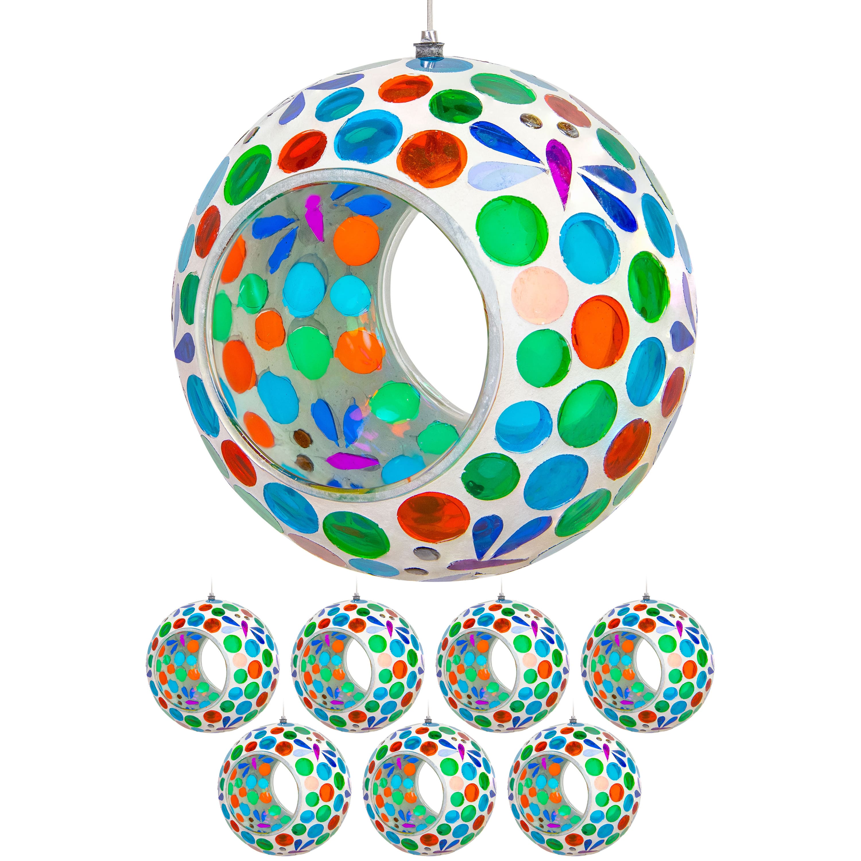 Sunnydaze - Glass Mosaic Fly-Through Hanging Bird Feeder 8pk - Dragonfly Dreams price history on PriceWatchPro