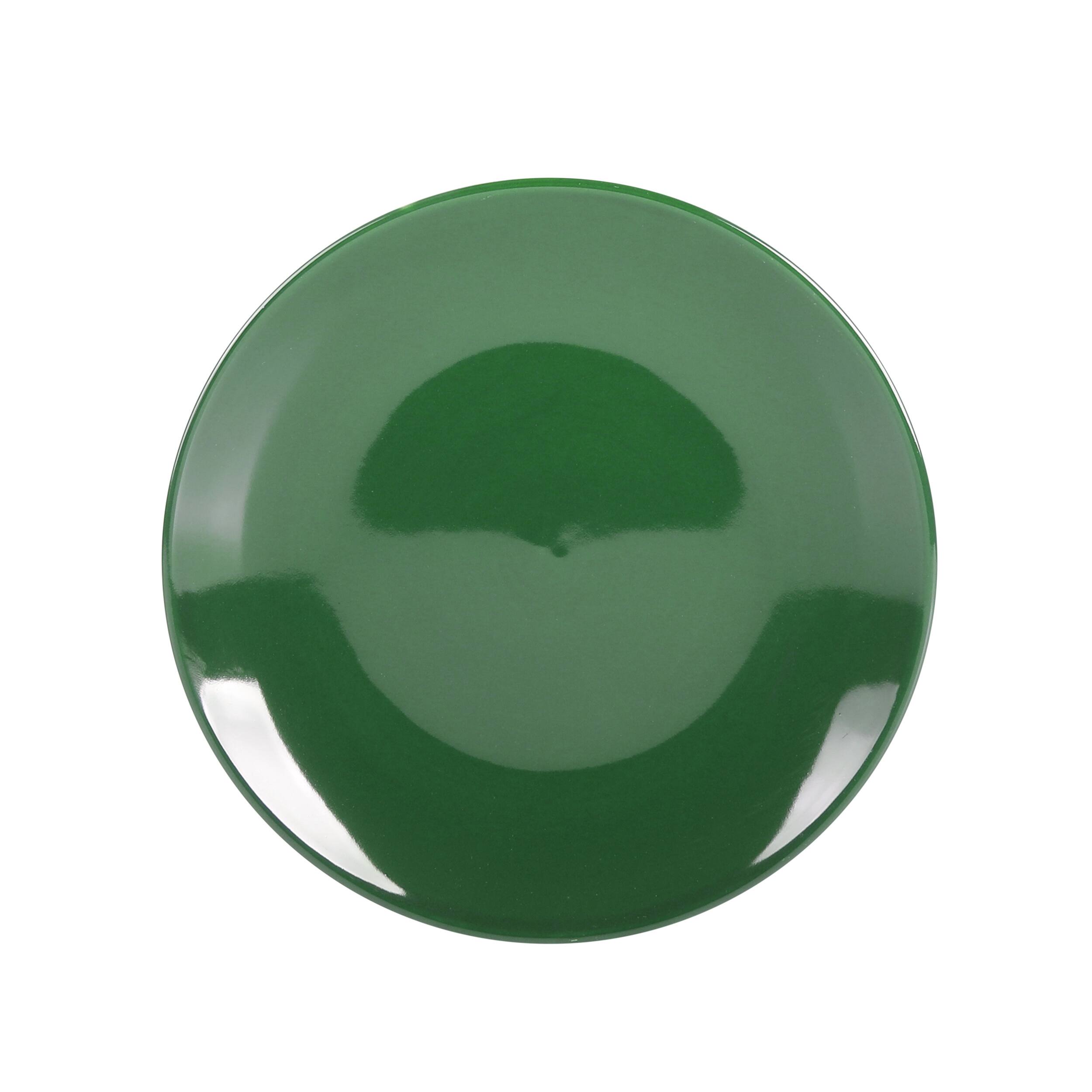 Alt View 4. Gibson - Simply Essential Coupe 12 Piece Round Stoneware Dinnerware Set in Hunter Green - Green.