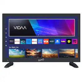 Supersonic - 19-inch LED Smart HDTV with DVD Player ATSC and NTSC System ACDC Compatible