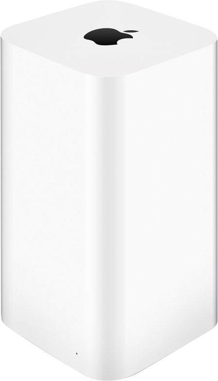 Angle View: Apple - Geek Squad Certified Refurbished Extreme Wireless Base Station - White
