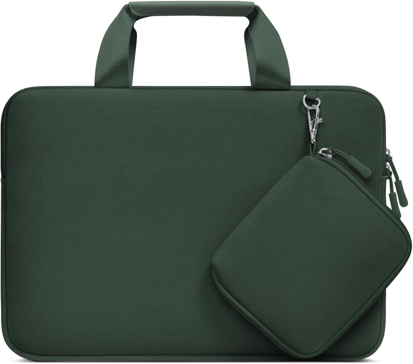 mosiso - Laptop Sleeve 13 inch, Neoprene Computer Carrying Case with Handle & Pouch for MacBook Air Pro Neo 13 HP Dell Lenovo - Emerald Green price history on PriceWatchPro