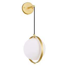 CWI Lighting - Da Vinci 1 Light Wall Light With Brass Finish - Medallion Gold