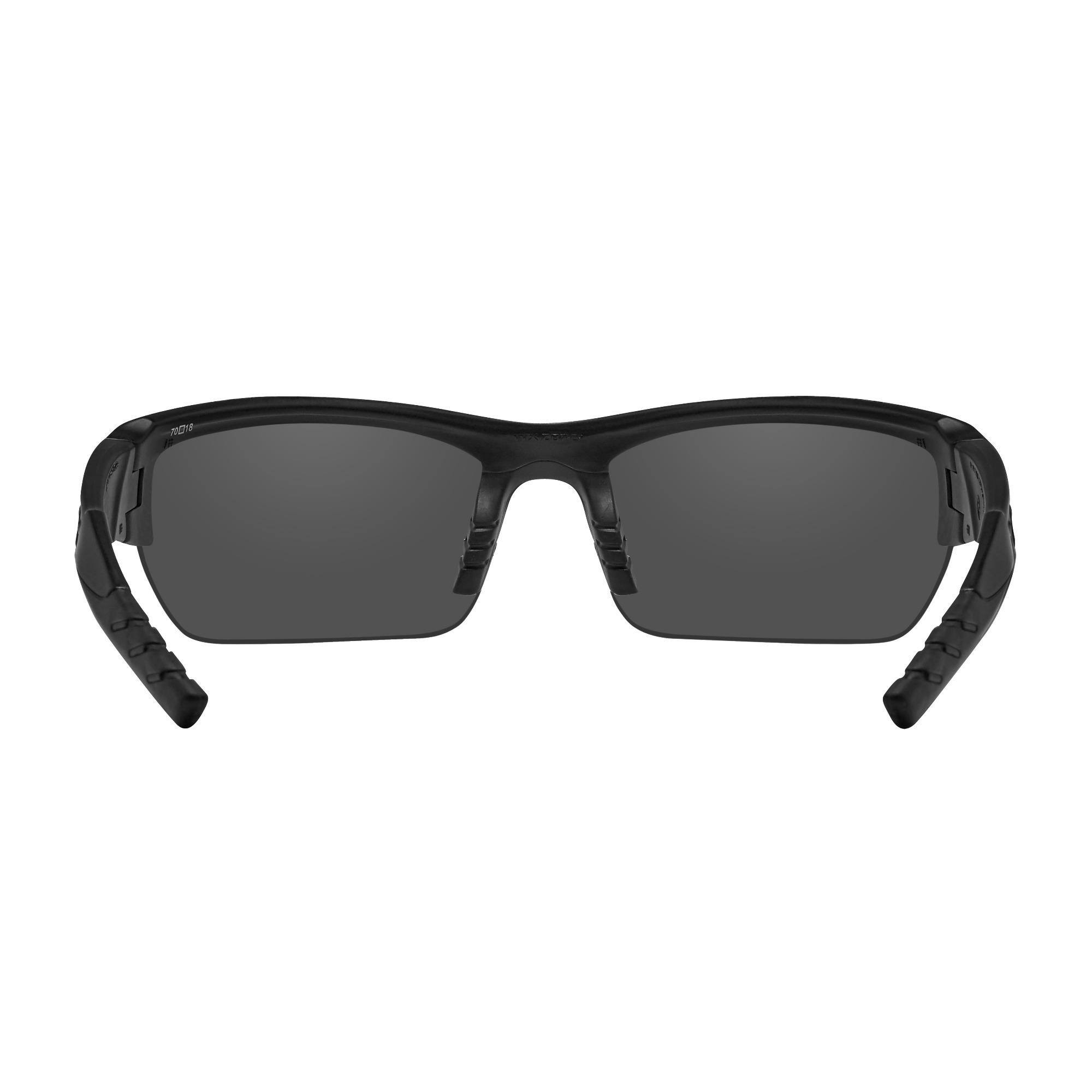 Front. Wiley X - Wiley X Changeable WX Valor Sunglasses (Polarized Smoke Gray Lens) - Gray.