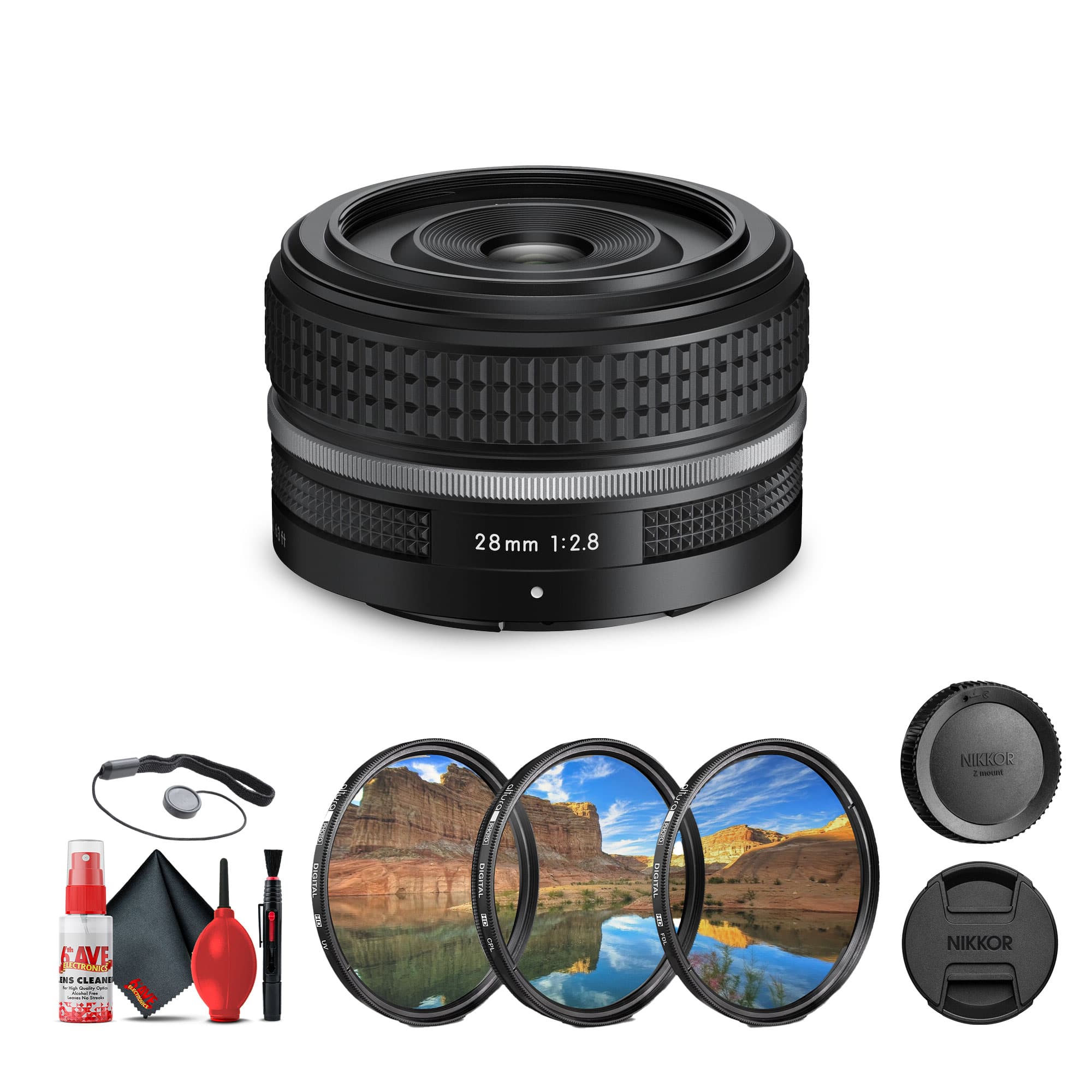 Nikon - NIKKOR Z-Mount 28mm f/2.8 (SE) Ultra-Compact and Lightweight FX-Format Lens + More (International Version)