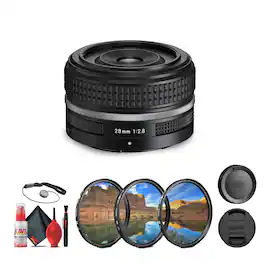 Nikon - NIKKOR Z-Mount 28mm f/2.8 (SE) Ultra-Compact and Lightweight FX-Format Lens + More (International Version)