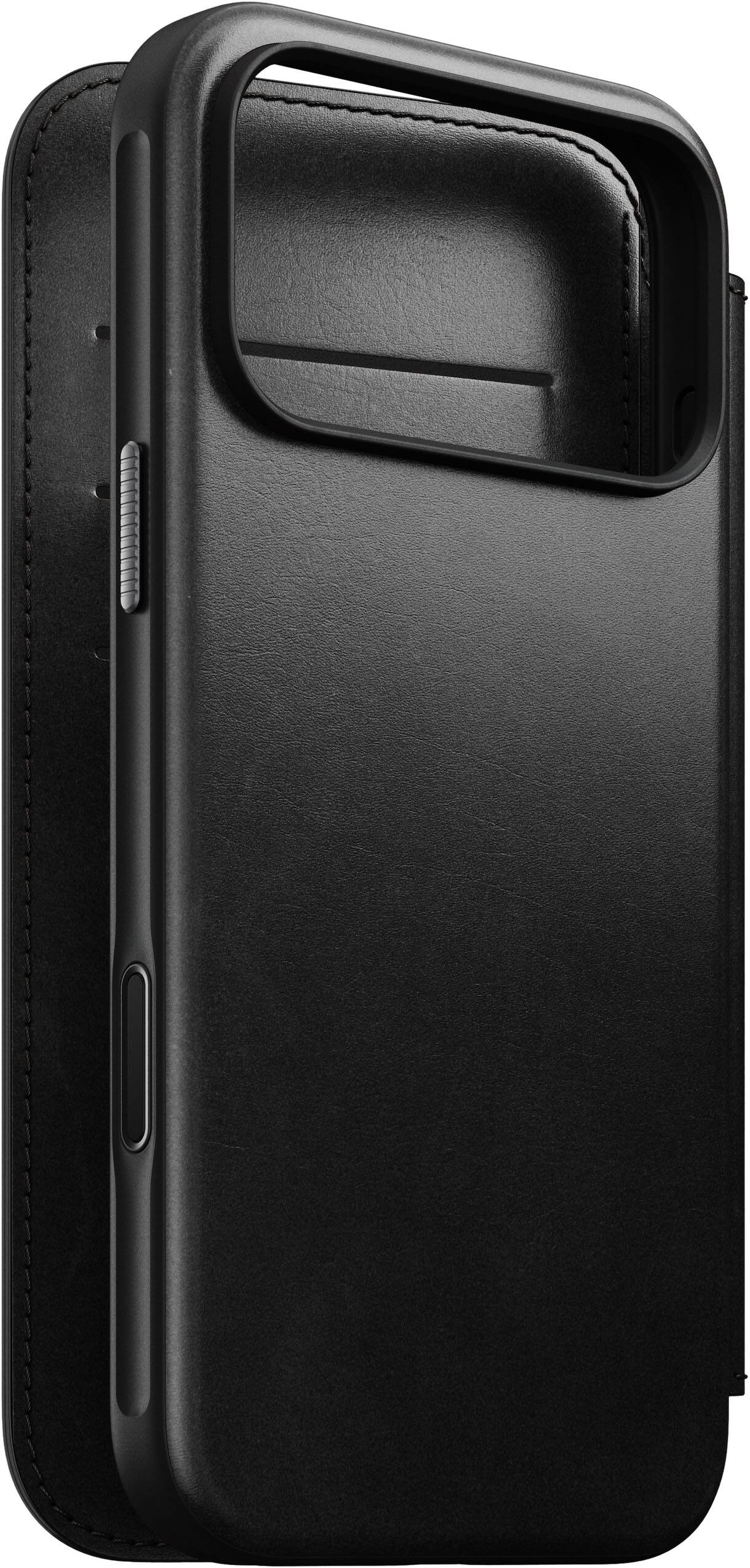 Alt View 1. Nomad - Modern Leather Folio Series Case for Apple iPhone 18 Pro Max/iPhone 17 Pro Max Horween Leather - Black.