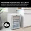 Left. Whynter - 90-Can Beverage Refrigerator - White Cabinet/Stainless Steel Trim.