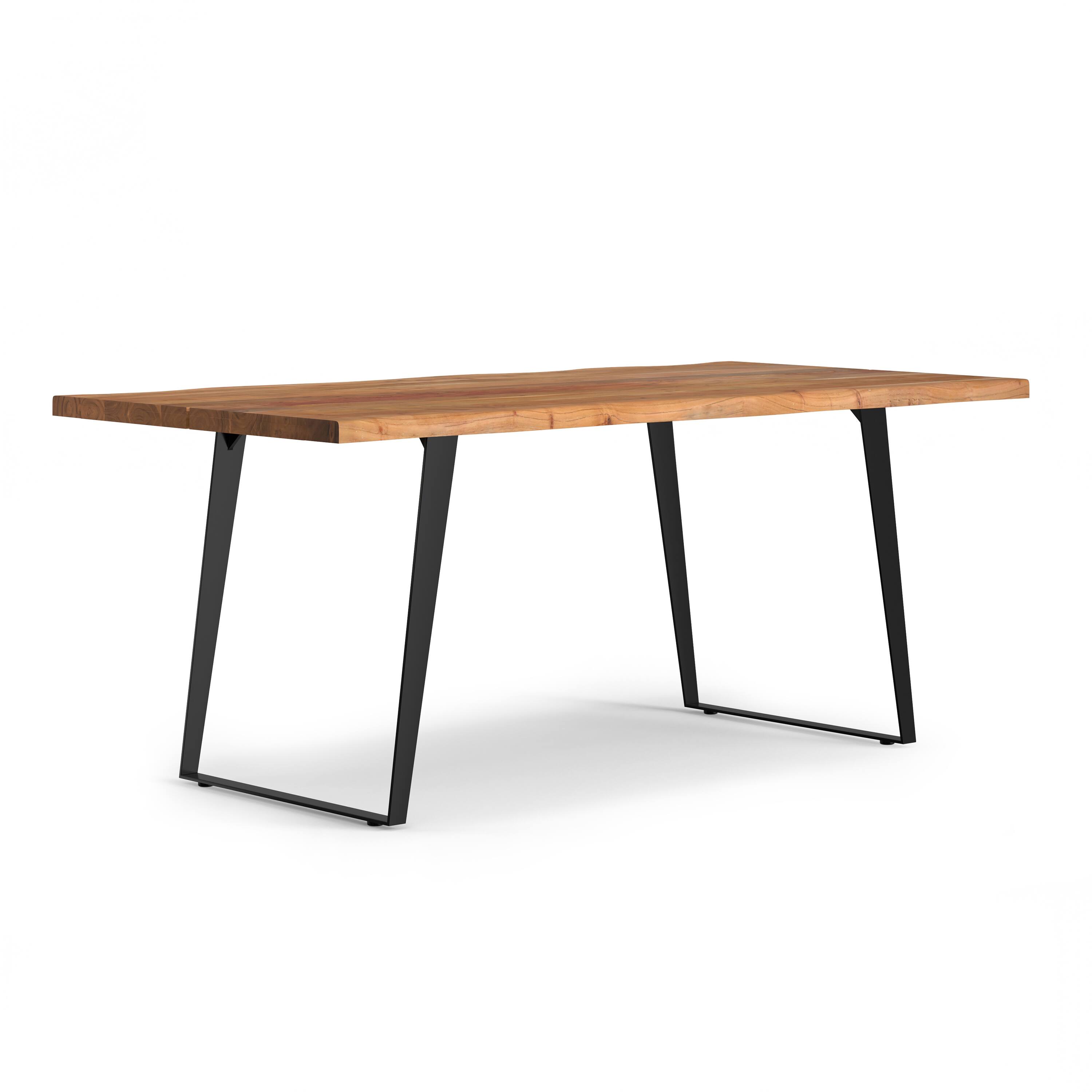 Simpli Home - Delta 72 inch x 36 inch Rectangle Modern Industrial Dining Table - Natural price history on PriceWatchPro
