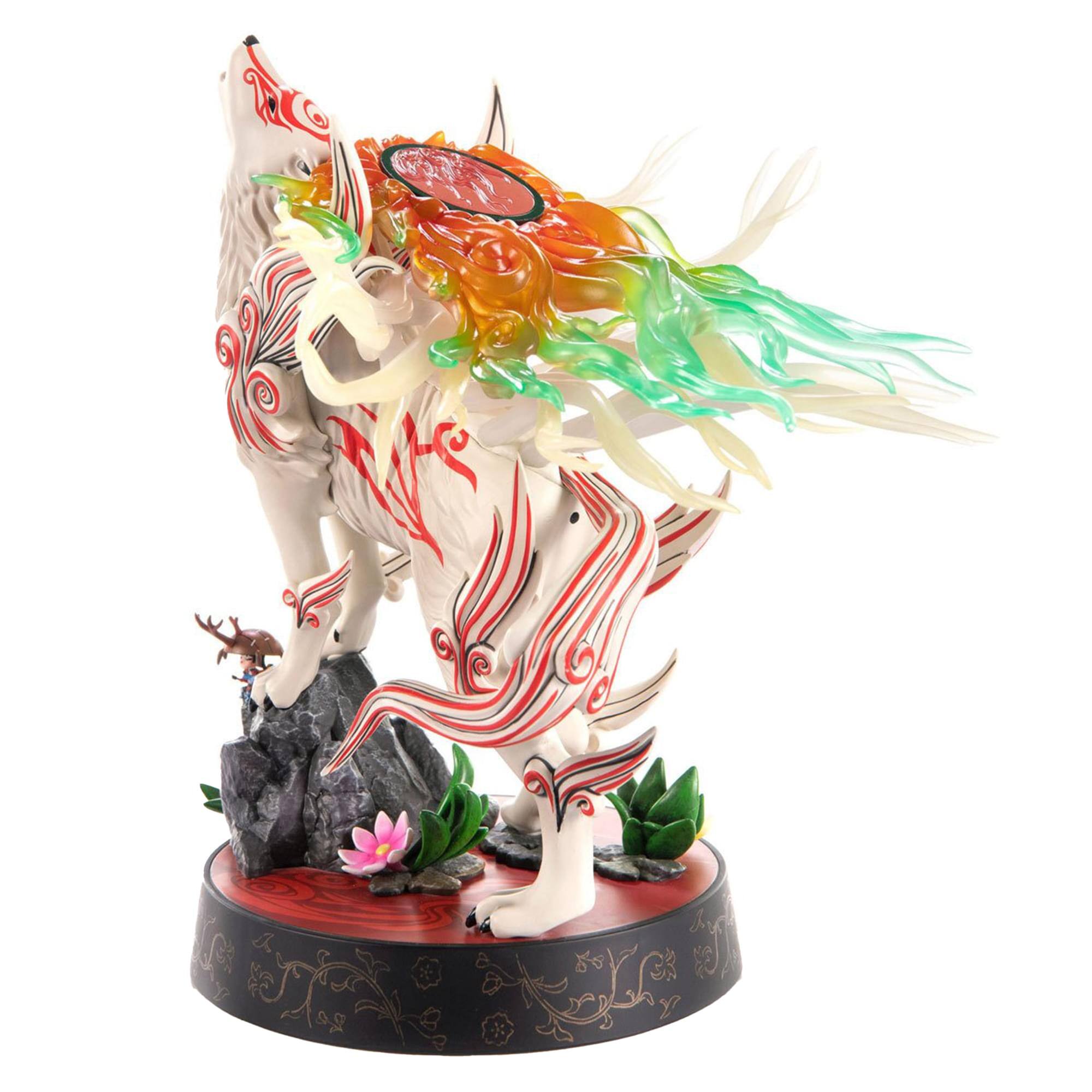 Alt View 2. First 4 Figures - Okami: Shiranui 9 Inch PVC  Statue (Celestial Howl) - Multi-Colored.