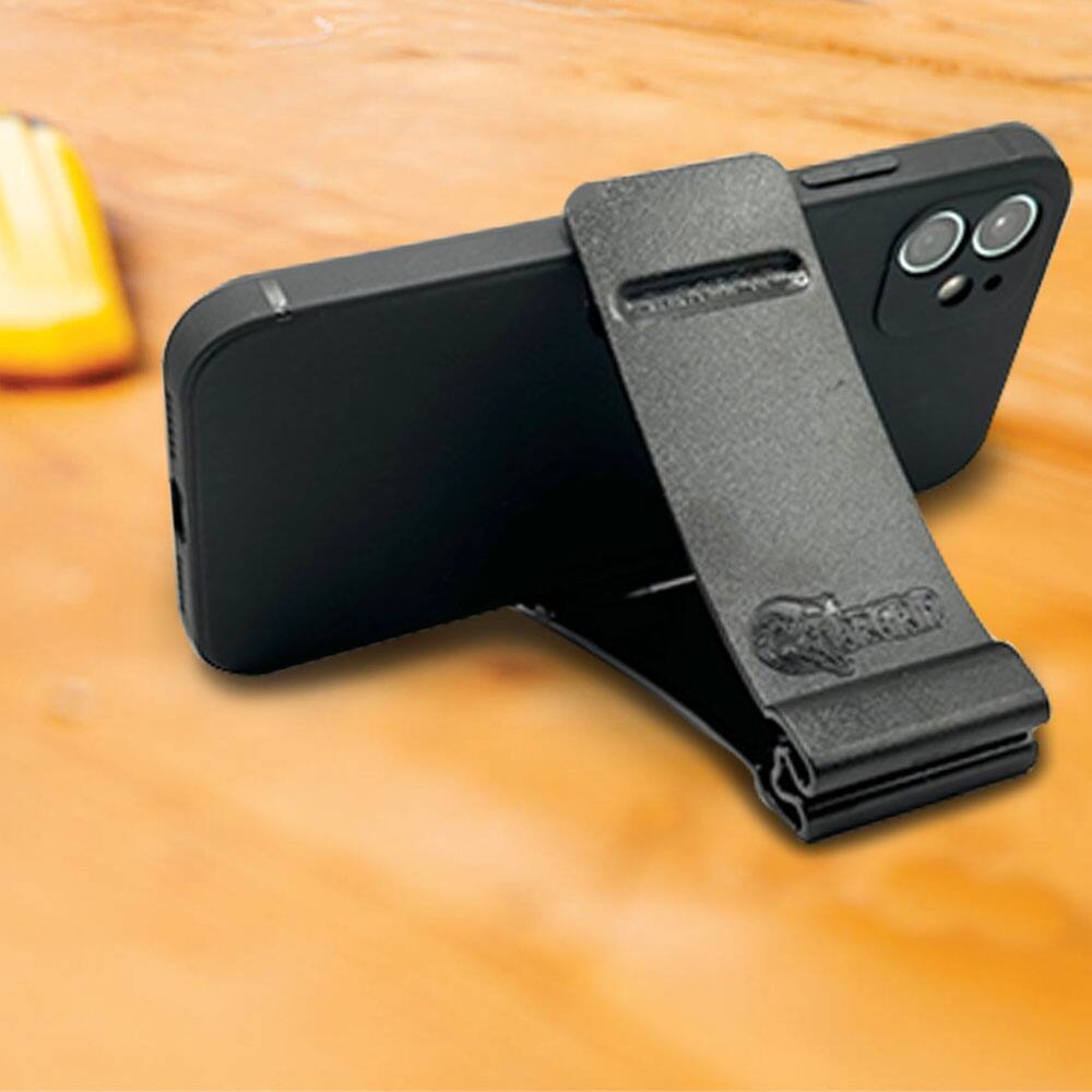 Angle. GoBrands - GatorGrip Phone Stand - Black.