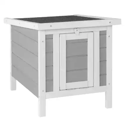 Front. Winado - 20in Wooden Waterproof Rabbit Hutch Chicken Coop, Hen House, Pet Cage with Openable Roof for Small Animal Outdoor Garden.