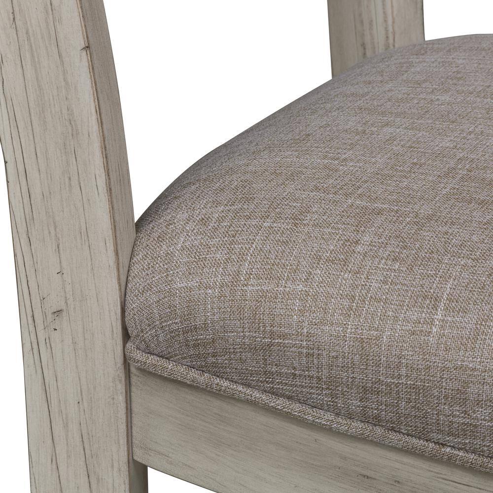 Alt View 6. Liberty Furniture Industries - Ladder Back Upholstered Side Chair (RTA)-Set of 2 - White.