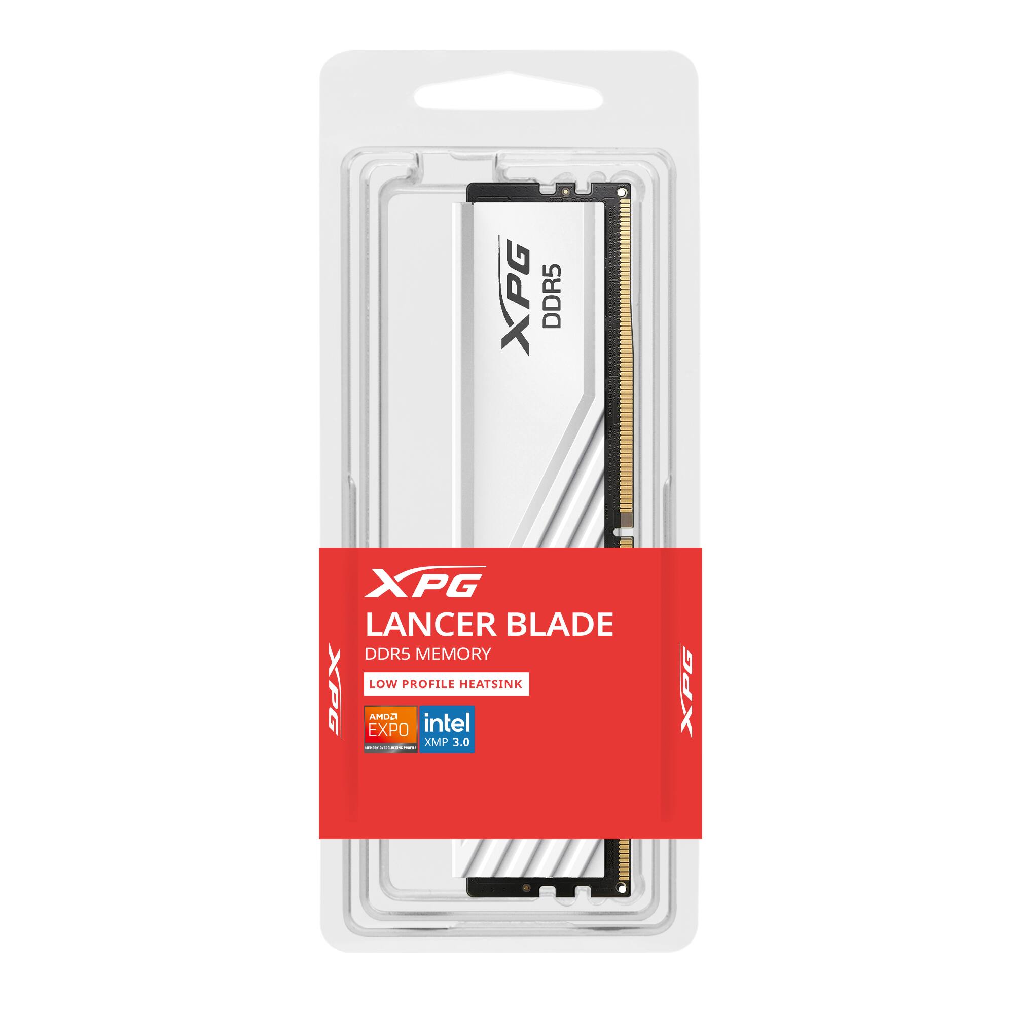 XPG DDR5 XPG LANCER BLADE DDR5 MEMORY LOW PROFILE HEATSINK XPG EXPO AMD2 intel XMP 3.0
