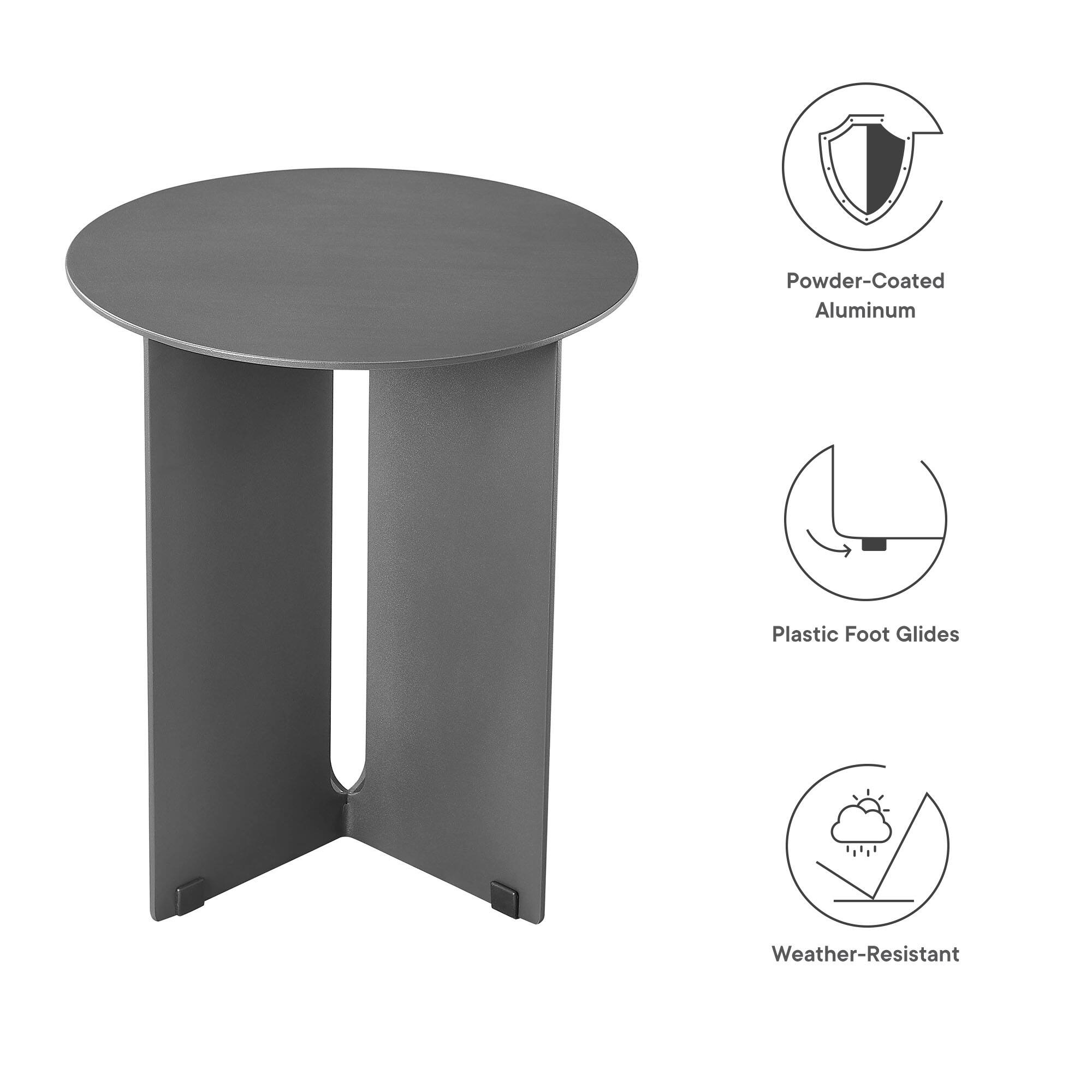 Powder-Coated Aluminum  
Plastic Foot Glides  
Weather-Resistant