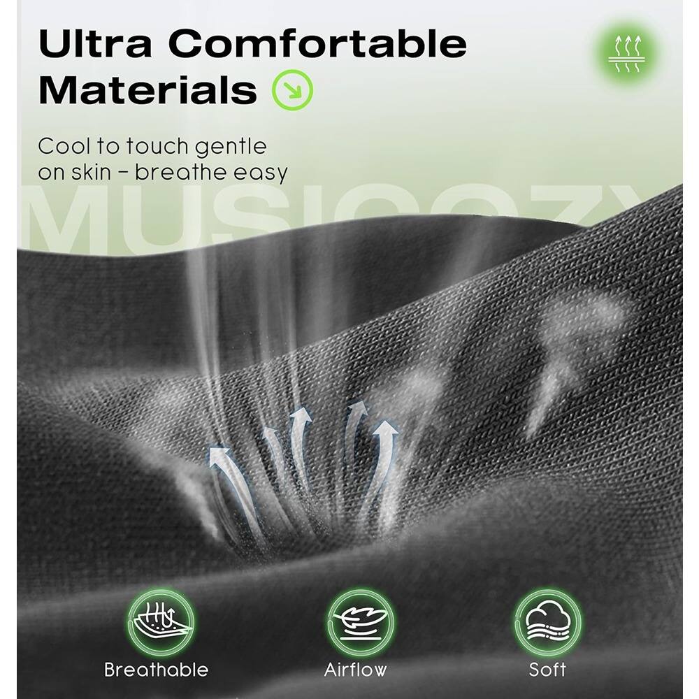 Ultra Comfortable Materials  
Cool to touch gentle on skin – breathe easy  

Breathable  
Airflow  
Soft