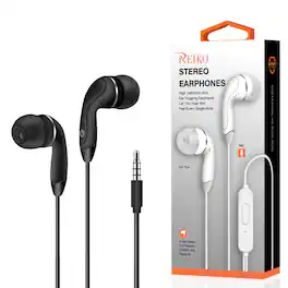 Reiko - In-Ear Headphones With Mic In - Black