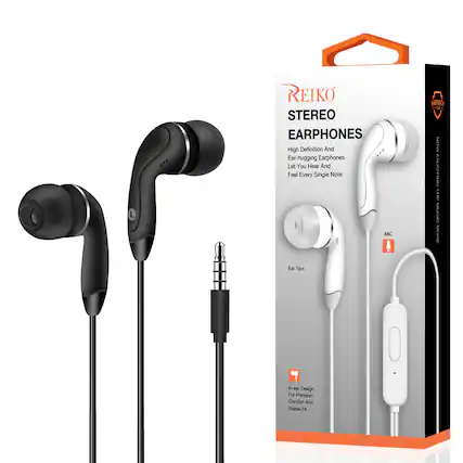 REIKO STEREO EARPHONES
High Definition And Ear-hugging Earphones Let You Hear And Feel Every Single Note
MIC
Ear Tips
In-ear Design For Premium Comfort And Stable Fit