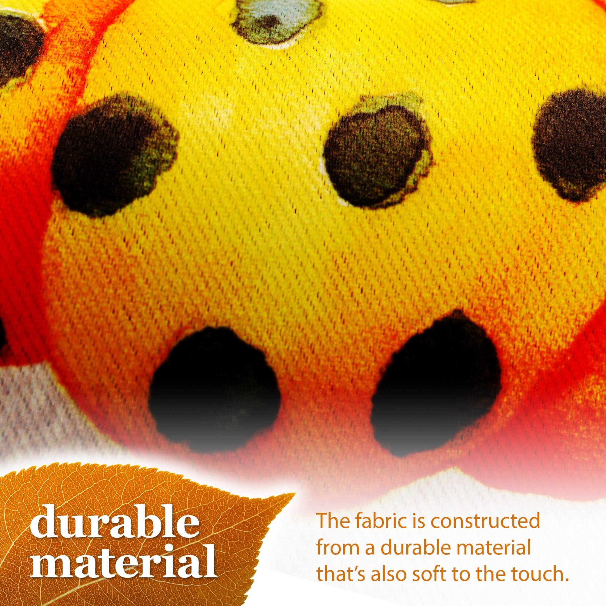 The fabric is constructed from a durable material that's also soft to the touch.