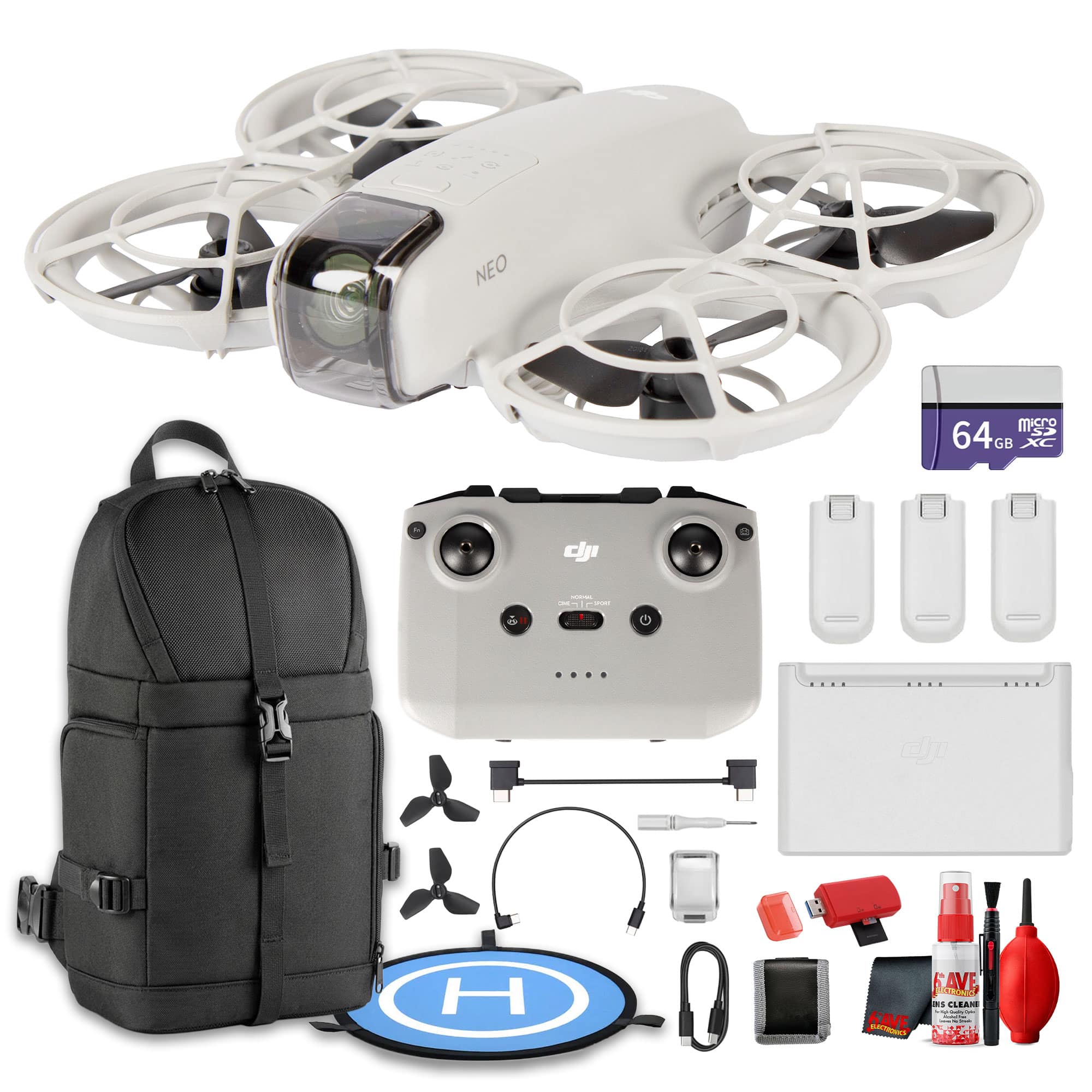 DJI - Neo Fly More Combo Drone 4K UHD Mini w Controller