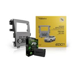 Maestro - ADS-MRR Interface Module + KIT-EDG1 Dash kit and T-harness solution for 15–20 Ford Edge (all trims with 4.2" or - Black
