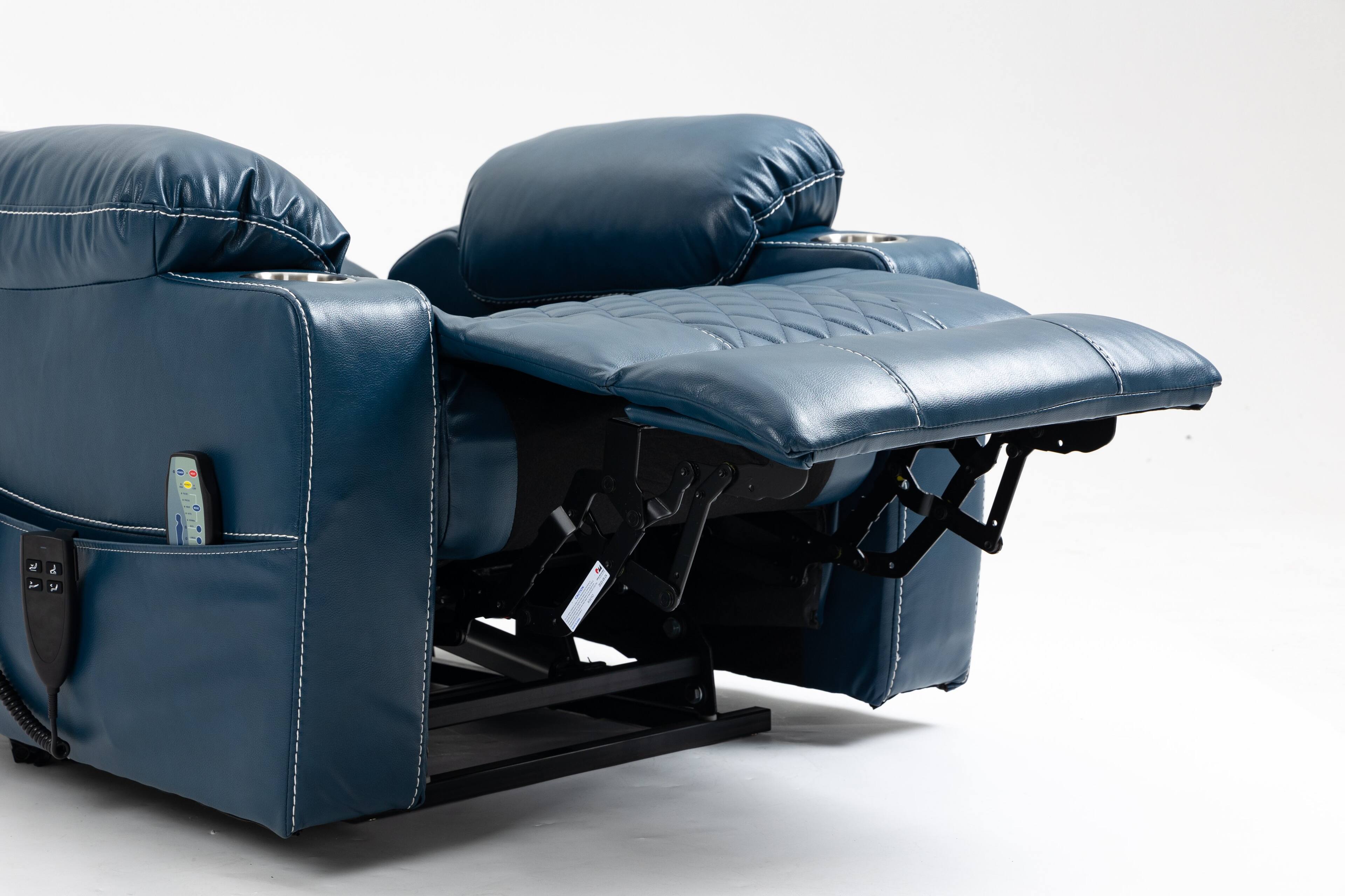 Alt View 1. TinyHomie - Lounge chair lift chair relax sofa chair sitting room furniture sitting room power supply - Blue.