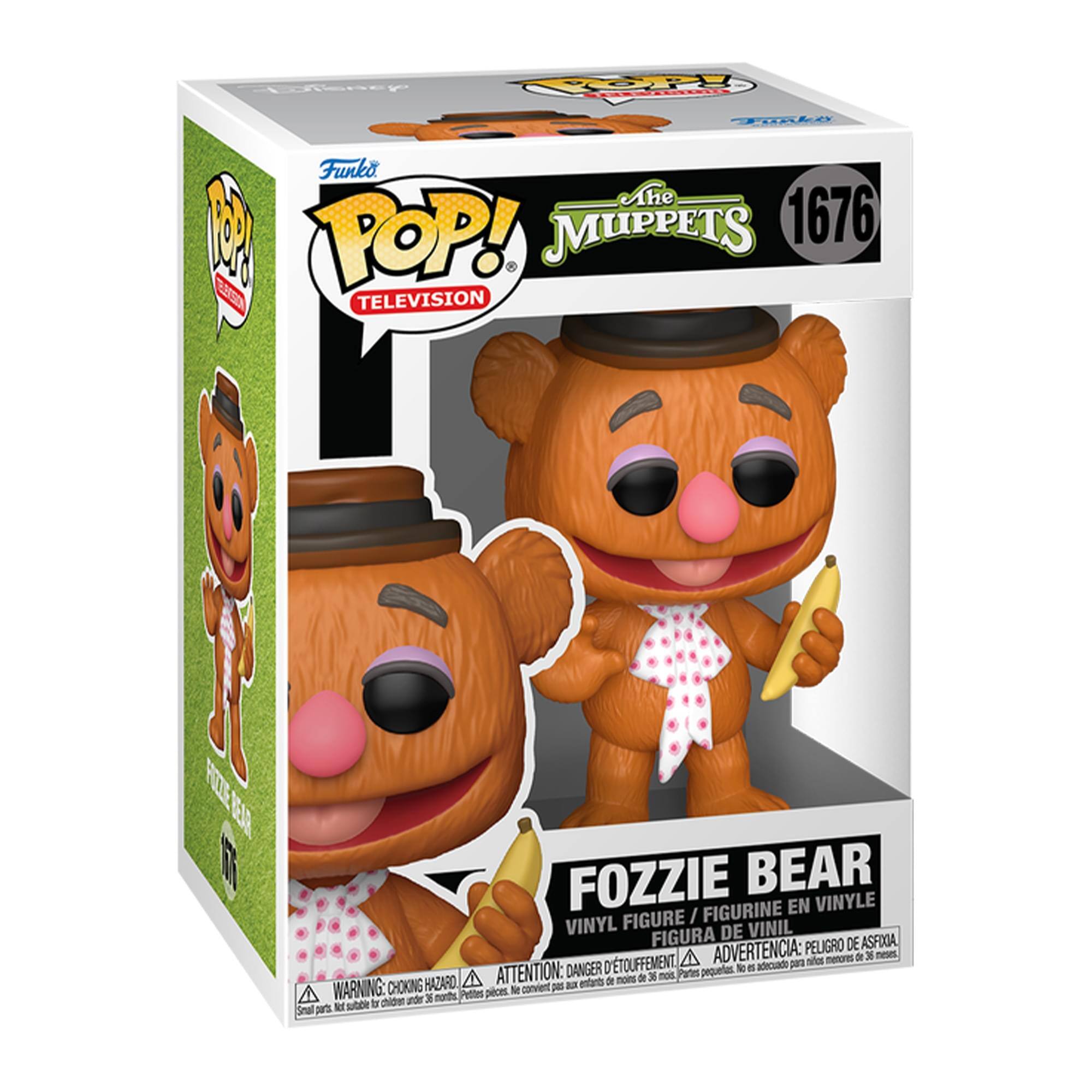 OOP! TELEZASCIA  
Funko POP! MUPPETS 1676 TELEVISION  
FOZZIE BEAR FIGURINE EN VINYLE FIGURE / VINYL FIGURA DE VINIL  
ADVERTENCIA: PELIGRO DE ASFIXIA, A partir de 36 meses D'TOUFFEMENT, nifor menores DANGER No es adecuado para A ATTENTION: de 36 mois, Pates pequertas. HAZARD, enfants de moins WARNING: CHOKING Ne convient pas aux enfants de moins de 3 ans, Small parts.
