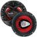 Front Zoom. BOSS Audio - 6.50" 3-way Speaker - Black and Red.