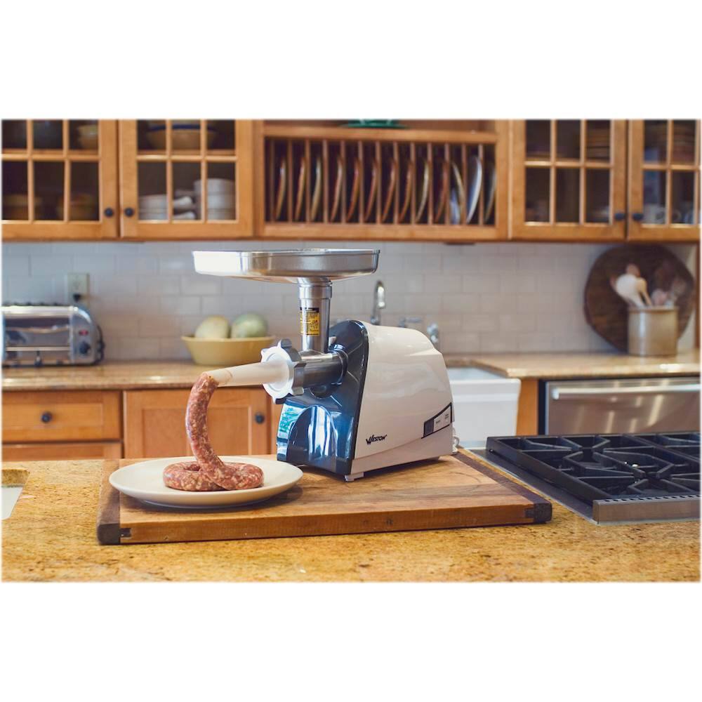 Alt View 11. Weston - #8 Electric Meat Grinder & Sausage Stuffer - White.