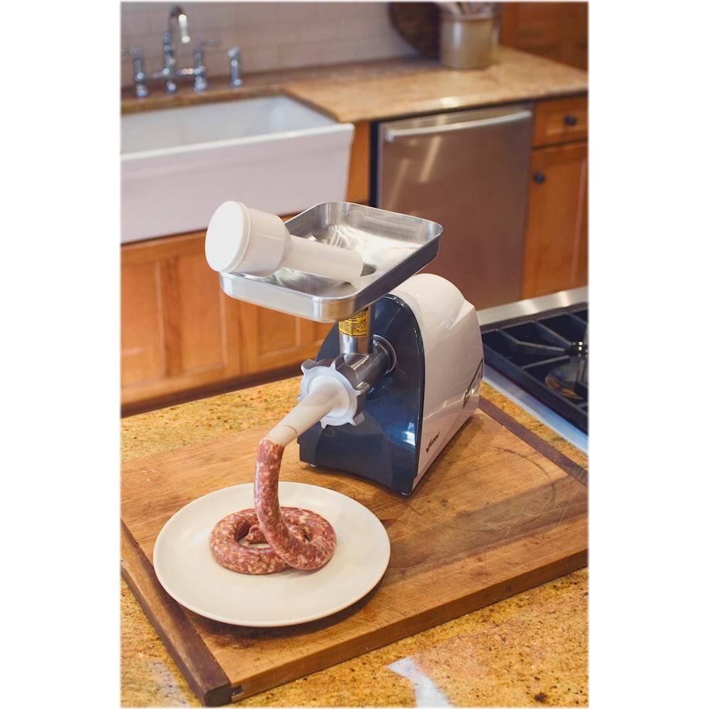 Alt View 13. Weston - #8 Electric Meat Grinder & Sausage Stuffer - White.