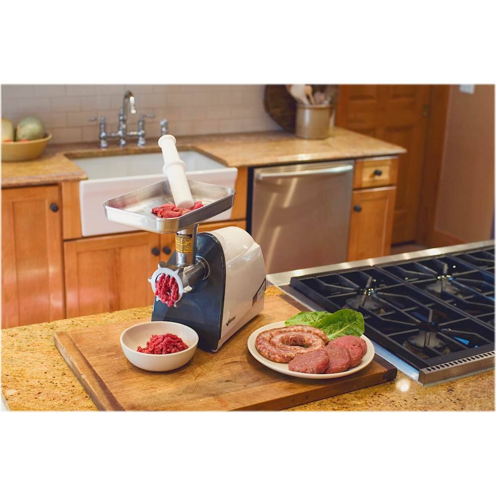 Alt View 14. Weston - #8 Electric Meat Grinder & Sausage Stuffer - White.