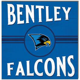 Jardine - Bentley Falcons 10'' x 10'' Retro Team Plaque - Blue
