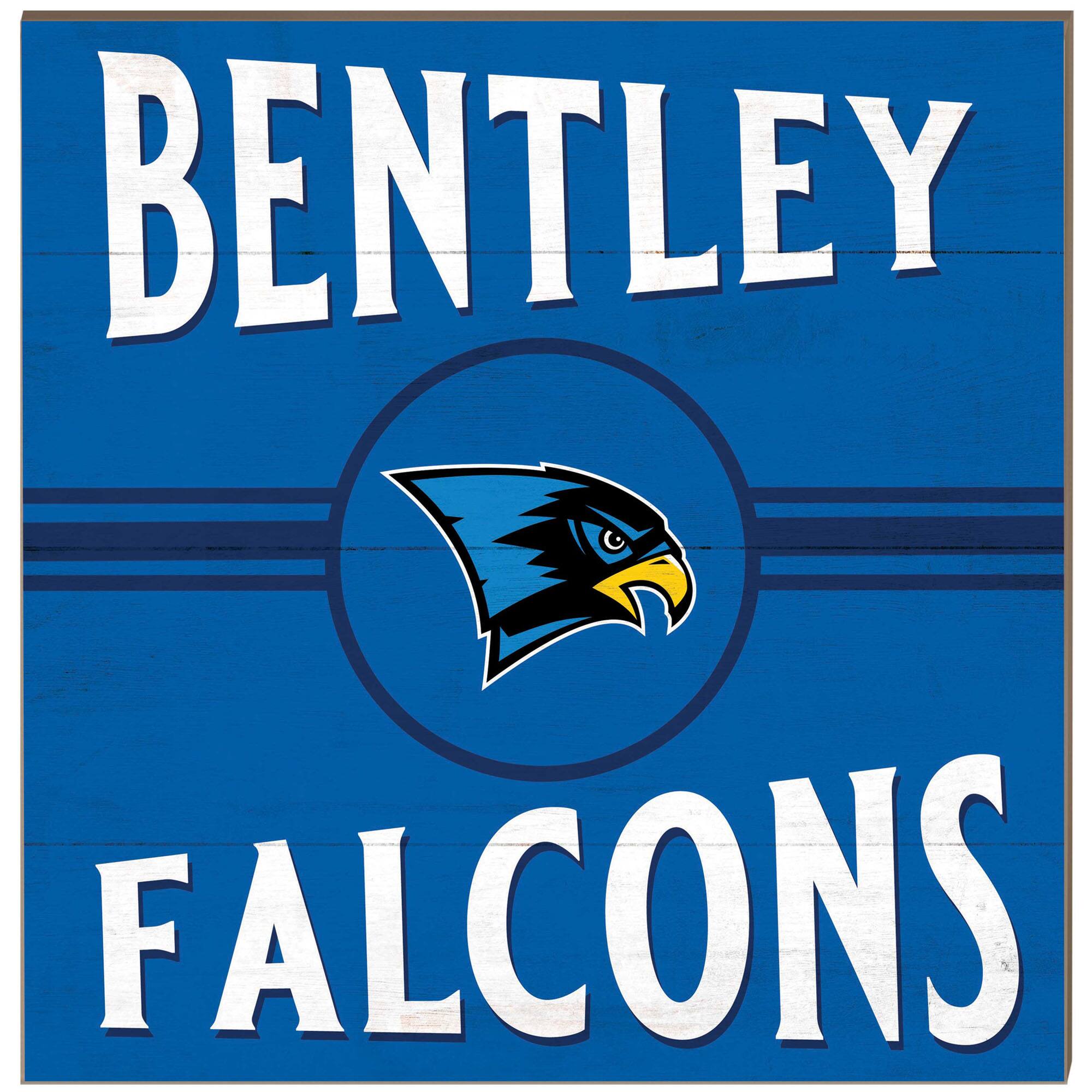 Bentley Falcons 10'' x 10'' Retro Team Plaque