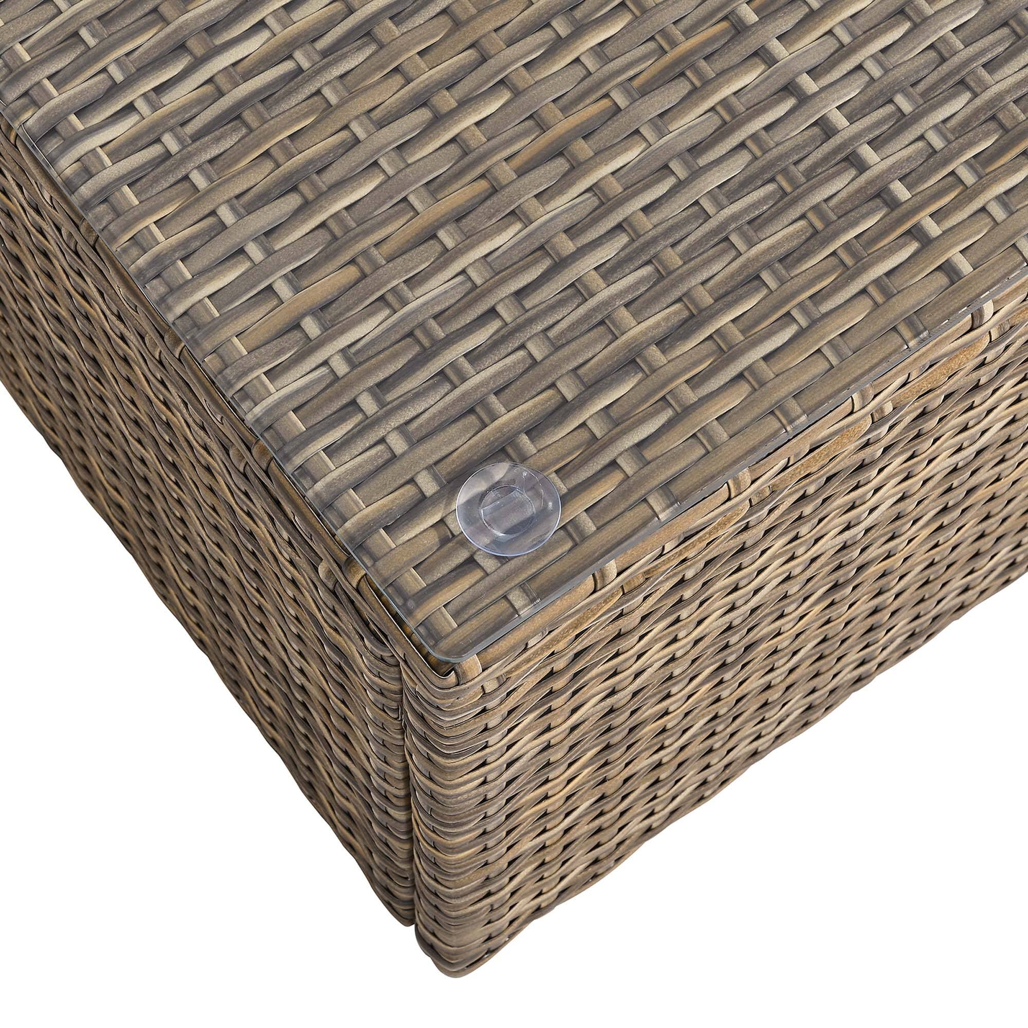 Alt View 3. Modway - Convene Outdoor Patio Coffee Table by Modway - Brown.