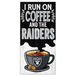 Fan Creations - Las Vegas Raiders 6" x 12" Coffee Wall Art - Multicolor